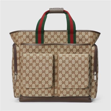 borsa neonato gucci|Gucci Borsa per accessori da neonato GG misura grande.